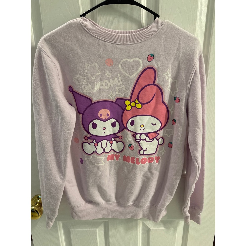 Sanrio Kuromi My Melody Lavender Graphic Sweatshirt Kids XS Hybrid Purple